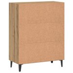 vidaXL Buffet chêne artisanal 70x34x90 cm bois d'ingénierie