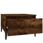 vidaXL Tables d'appoint 2 Pièces Chêne fumé 50x46x35 cm Bois ingénierie