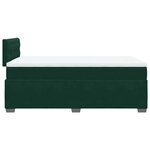 vidaXL Sommier à lattes de lit et matelas Vert foncé 120x200cm Velours