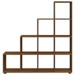 vidaXL Bibliothèque escalier Chêne marron 142 cm Bois d'ingénierie