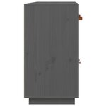vidaXL Buffet Gris 98 5x40x75 cm Bois massif de pin
