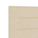 vidaXL Headboard LED design crème 100 cm tissu