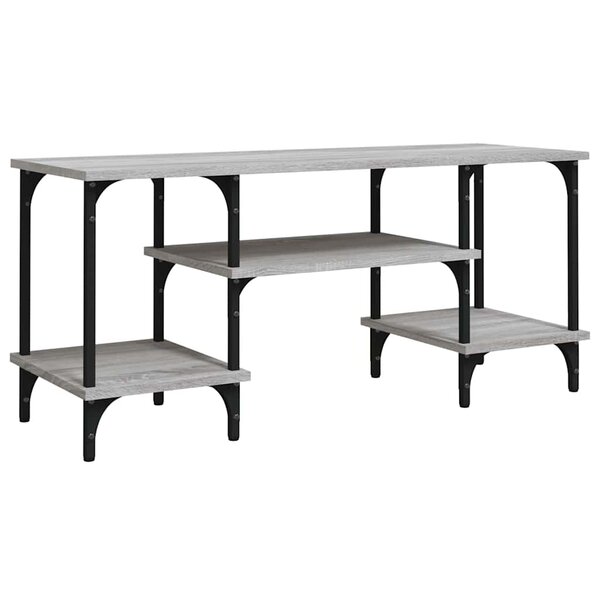vidaXL Meuble TV sonoma gris 102x35x45 5 cm bois d'ingénierie
