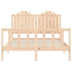 vidaXL Cadre de lit sans matelas 140x200 cm bois massif de pin