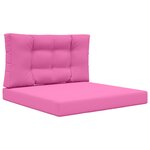 vidaXL Coussin de canapé d'extérieur 2 Pièces Rose Polyester