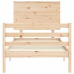 vidaXL Cadre de lit sans matelas 100x200 cm bois massif