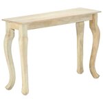 Vidaxl table console 110 x 35 x 77 cm bois de manguier massif