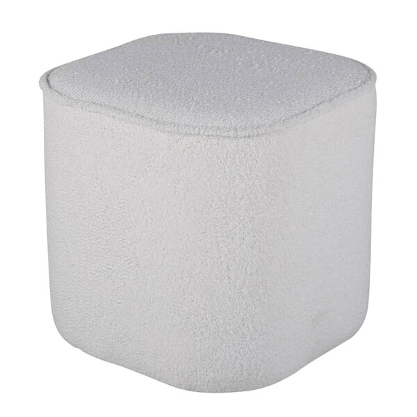Venture Home Pouf Piff 44x44x41 cm Teddy Blanc