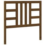 vidaXL Tête de lit Marron miel 106x4x100 cm Bois massif de pin