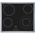Bosch pkf645b17e plaque de cuisson vitrocéramique - 4 foyers - 6600w - l57 5 x p50 5cm - revêtement verre - noir