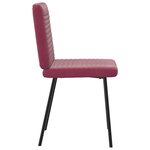 vidaXL Chaises à manger lot de 6 rouge bordeaux velours
