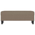 vidaXL Banc Taupe 100x35x41 cm Tissu