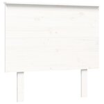 vidaXL Cadre de lit avec tête de lit blanc simple bois massif