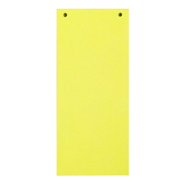 Paquet 100 Fiches Intercalaires Horizontales Unies Perforées Forever - 105x240mm - Jaune - Exacompta