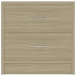 vidaXL Table de chevet Chêne sonoma 40x30x40 cm Bois d'ingénierie