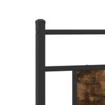 vidaXL Cadre de lit sans matelas chêne fumé 100x200 cm bois ingénierie