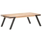 vidaXL Table basse 114x65x40 cm Bois de manguier massif