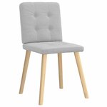 vidaXL Chaises à manger lot de 2 gris nuage tissu