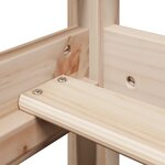 vidaXL Lit de jour avec toit sans matelas 80x200 cm bois massif