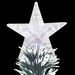 Vidaxl arbre de noël artificiel et support/led 180 cm fibre optique