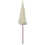 vidaXL Parasol de jardin avec mât en acier 300 cm sable