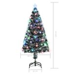vidaXL Arbre de Noël pré-éclairé avec support et LED 120 cm fibre optique