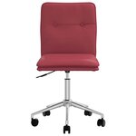 vidaXL Chaises à manger lot de 4 rouge bordeaux similicuir