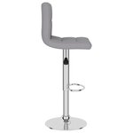 vidaXL Tabourets de bar lot de 2 gris clair tissu