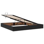 vidaXL Cadre de lit ottoman avec stockage Noir 200 x 200 cm Velours