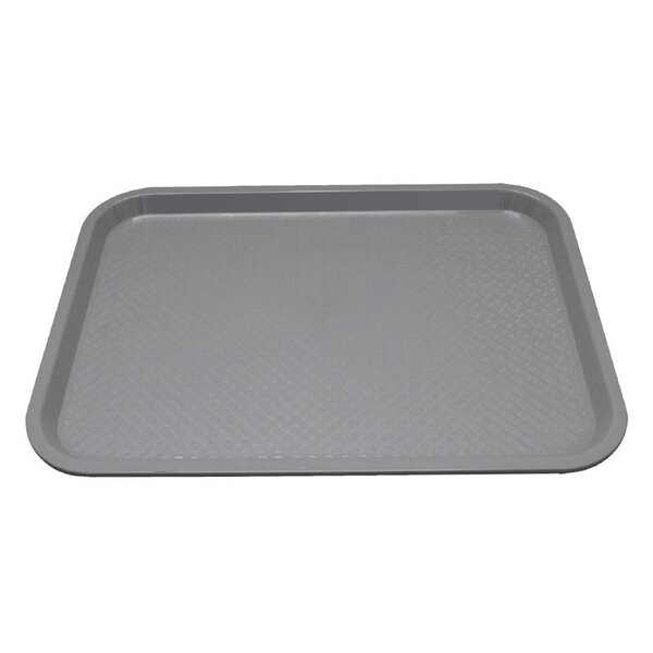 Plateau fast food 345 x 265 mm - 7 couleurs - kristallon - gris - polypropylène 345x265xmm