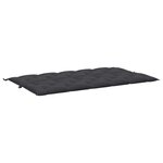 vidaXL Coussin de banc de jardin noir 180x(50+50)x7 cm tissu oxford