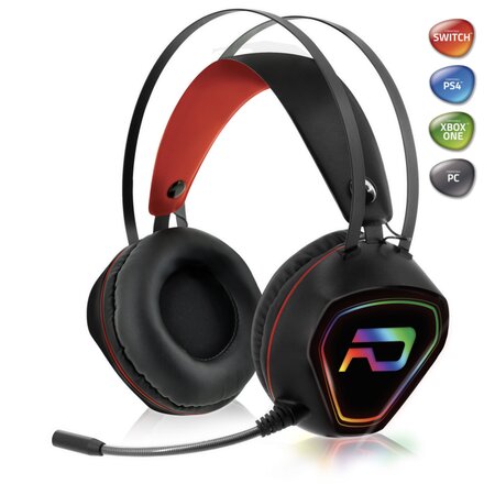 Casque gaming - rgb rainbow - advance