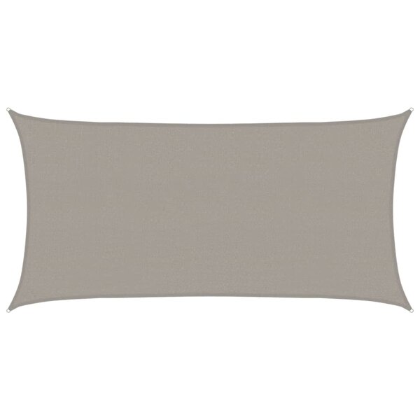 vidaXL Voile d'ombrage 160 g/m² rectangulaire gris clair 2x3 5 m PEHD