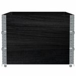 vidaXL Jardinière noir 120x80 cm bois massif de pin
