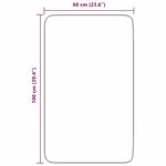 vidaXL Tapis Shaggy à poils longs NAVARRA rose poudré 60x100 cm