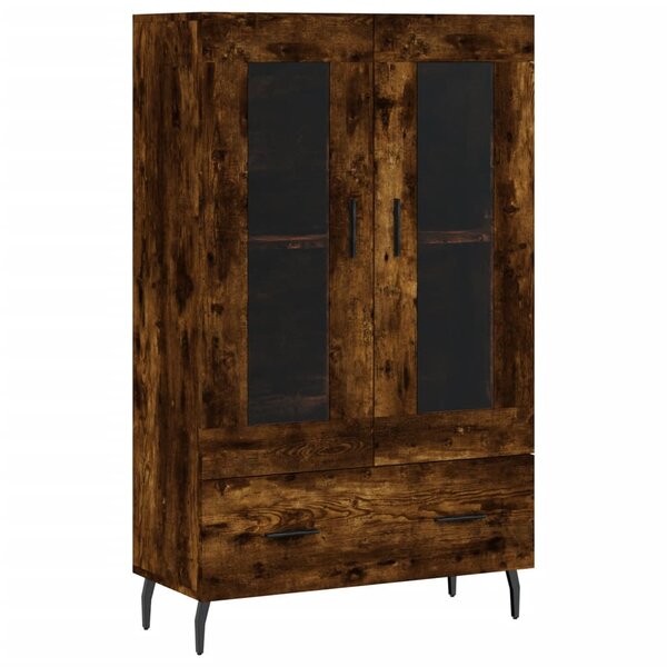 vidaXL Buffet haut chêne fumé 69 5x31x115 cm bois d'ingénierie