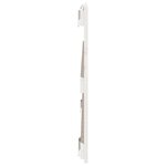 vidaXL Tête de lit murale Blanc 140x3x60 cm Bois massif de pin