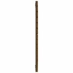 vidaXL Tête de lit murale Marron miel 96x3x91 5 cm Bois massif de pin