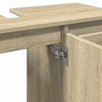 vidaXL Armoire salle de bain chêne sonoma 80x33x60cm bois d'ingénierie