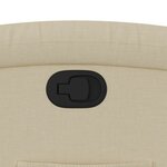 vidaXL Fauteuil inclinable crème tissu
