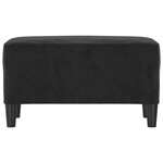 vidaXL Banc Noir 70x35x41 cm Velours