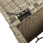 vidaXL Table de couverture de bouteille de propane gris clair