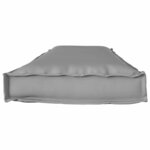 vidaXL Coussin pour banc de palette Gris 140 x 40 x 8 cm Tissu Oxford