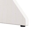 vidaXL Table basse 2 Pièces Blanc Bois massif en pin