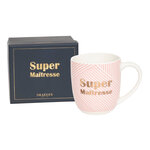 Lot cadeau Bougie  Mug Super maîtresse & carte Merci Maîtresse