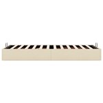 vidaXL Cadre de lit ottoman sans matelas crème 80x200 cm tissu