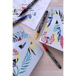 Marqueur pointe fine FREE acrylic T100 bleu foncé x 5 STABILO