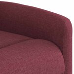 vidaXL Fauteuil de massage inclinable Rouge bordeaux Tissu