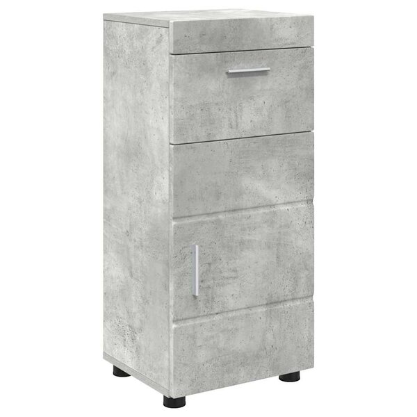 vidaXL Cabinet de salle de bain TULUM Gris béton 37 x 31.5 x 82 cm