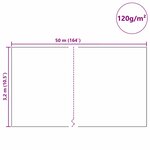 vidaXL Fleece de protection des plantes contre le gel Blanc 50 x 3 2 m